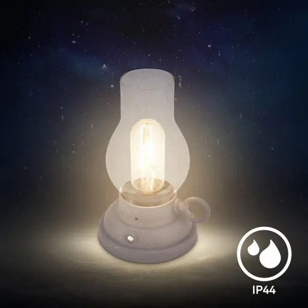 Brilo - LED stmievateľná vonkajšia nabíjateľná stolová lampa KANEA LED/1,5W/5V IP44 1200mAh antracit