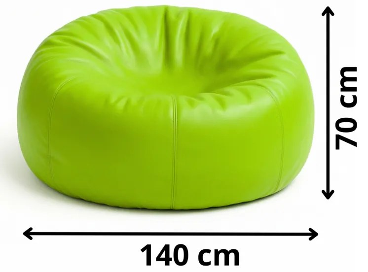 Sedací vak guľa limetková EMI