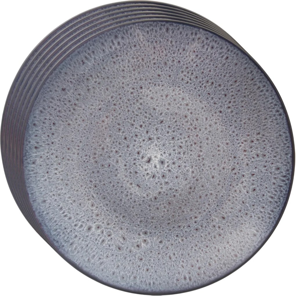 Orion Sada keramických mělkých talířů Glazefialová 27 cm, ks
