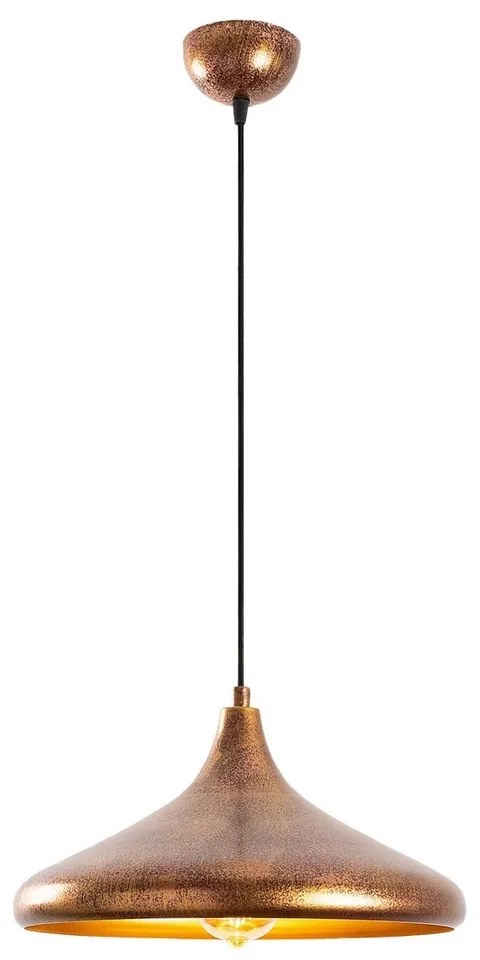 Závesný lustr Barek - 11545, medená