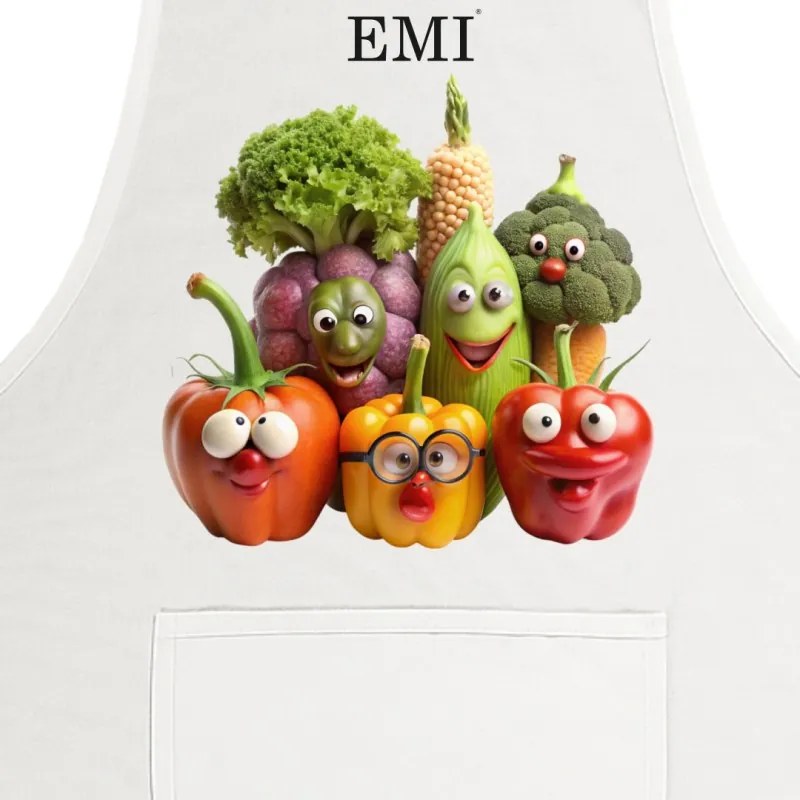 Kuchynská zástera Freshy EMI, biela