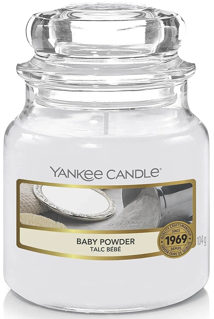 Yankee Candle Sviečka Yankee Candle 104gr - Baby Powder