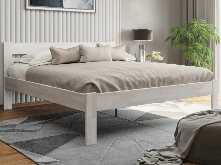 Predĺžená posteľ Mystic 160x210 cm, bielený buk