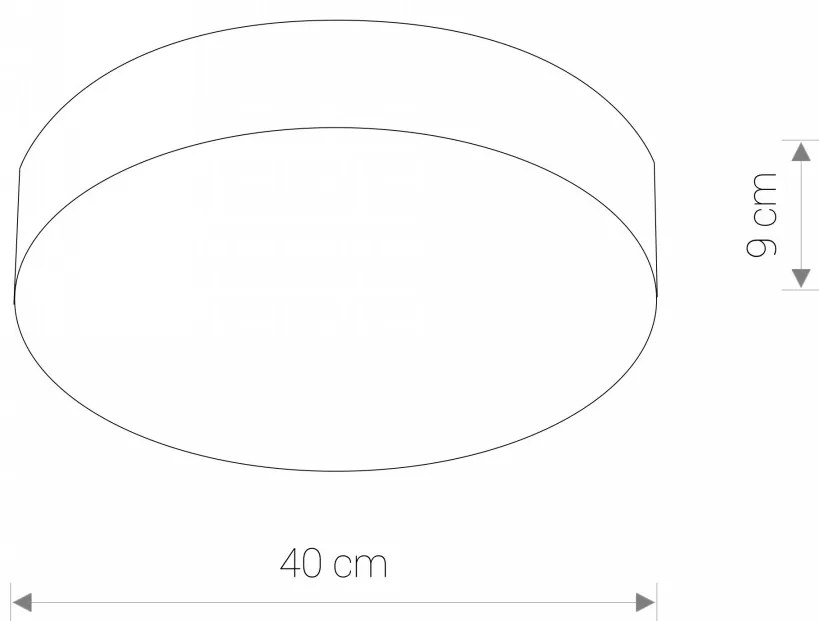 ARENA GRAPHITE LED 10180, ø40 cm (pôvodné ID 6727)