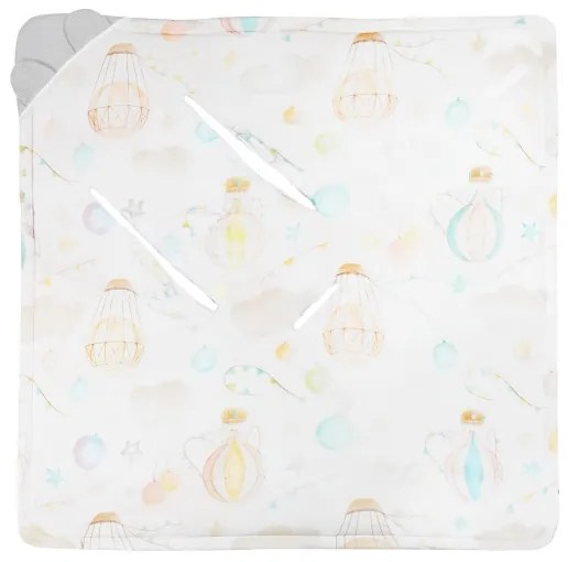 Lionelo - Zavinovačka do autosedačky TRAVEL SWADDLE 90x90 cm Sivý Balón