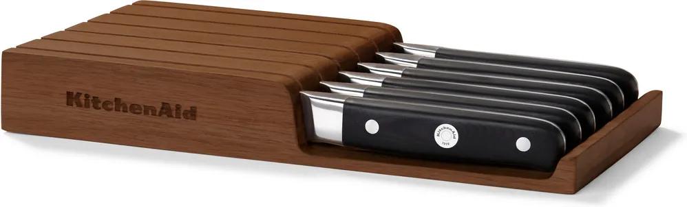 KitchenAid Steakové nože, drevený úložný box, 6ks