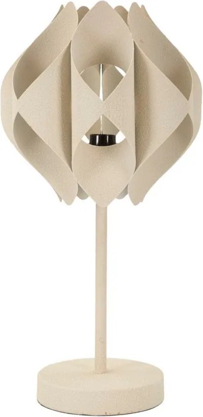 Béžová stolová lampa s kovovým tienidlom (výška 57 cm) Space – Mauro Ferretti