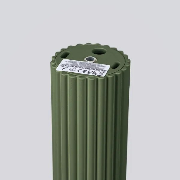 Sollux SL.1607 - Bodové svietidlo KARBON 1xGU10/10W/230V 20 cm zelená