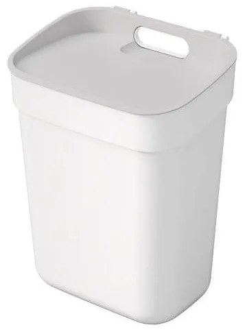 Biely odpadkový kôš na triedený odpad z recyklovaného plastu 10 l Ready To Collect – Curver