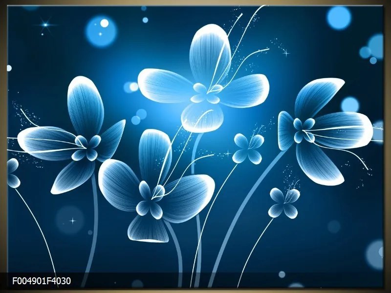 Obraz na plátne Modré kvety, Obdĺžnik 40x30cm 24,2 €