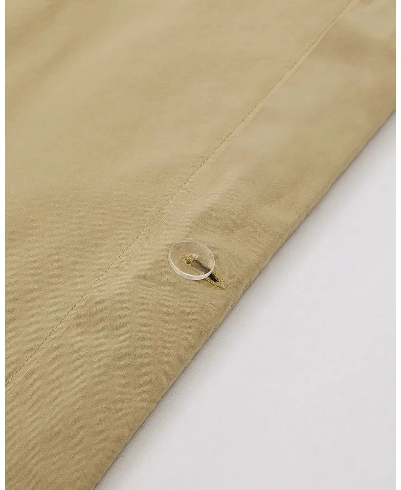 Žlté/zelené obliečky na dvojlôžko/predĺžené z bavlneného perkálu 260x240 cm Sifinia – Kave Home