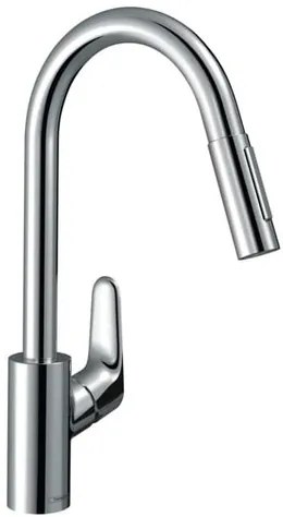 Hansgrohe Focus drezová batéria s vyťahovacou spŕškou, 2 prúdy chróm 31833000