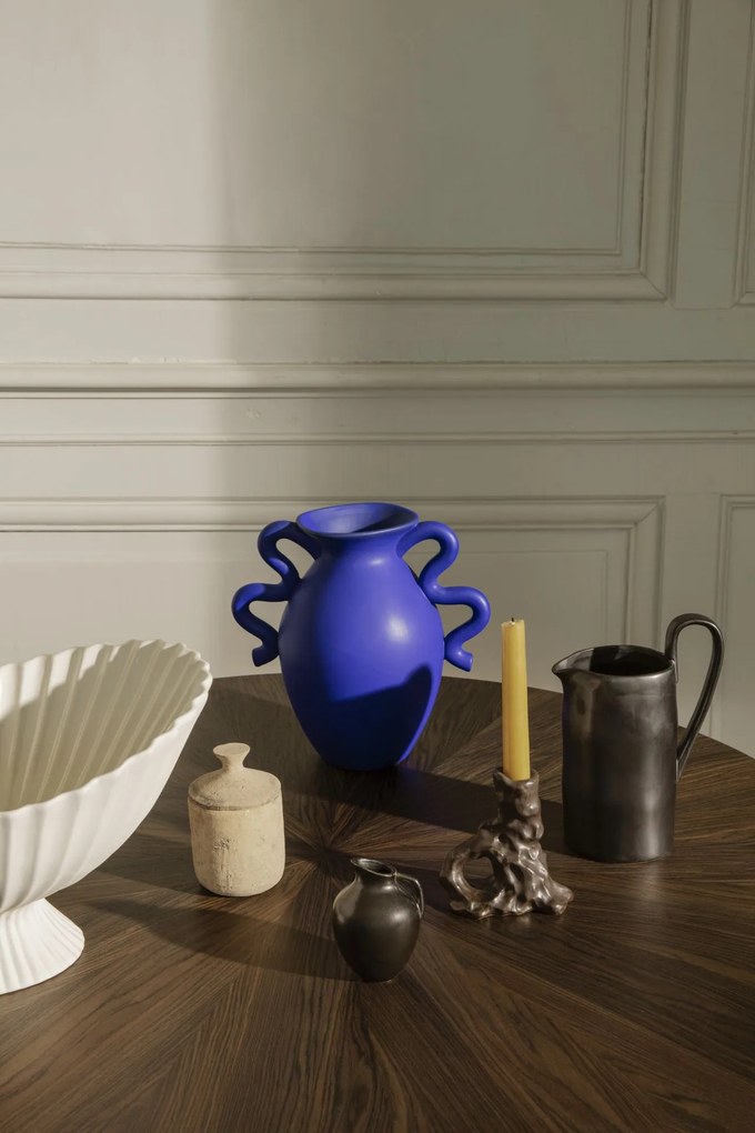 Ferm Living Keramická váza Verso Bright Blue