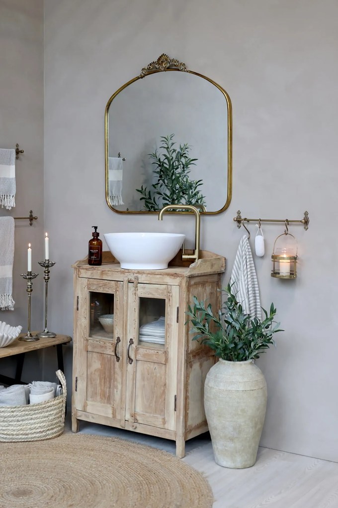 Chic Antique Nástenné zrkadlo Décor Edge Antique Brass