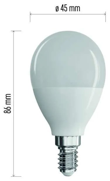 Emos LED žiarovka Classic Mini Globe 8W E14 neutrálna biela ZQ1231