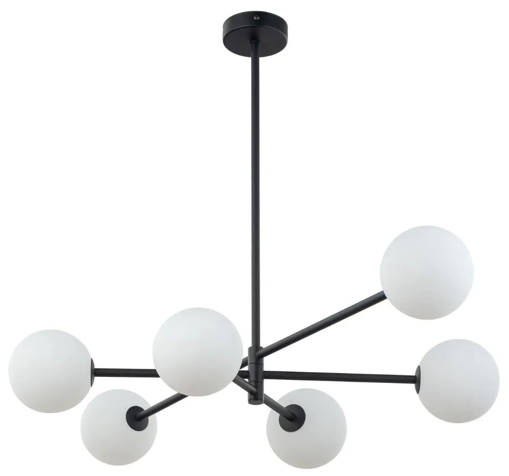 TK-Lighting - Vysoká stropná lampa Sarius Black 6