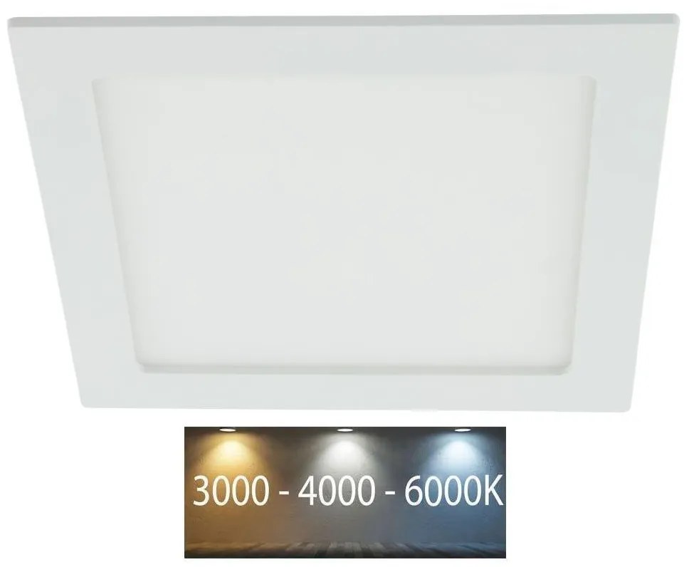LED Kúpeľňové podhľadové svietidlo LED/18W/230V 3000/4000/6000K IP44