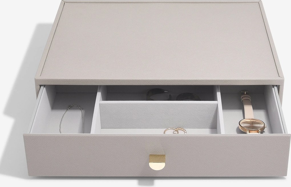 Krabička na šperky Stackers s 3 zásuvkami supersize taupe