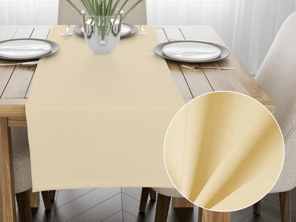 Biante Bavlnený behúň na stôl Torino TON-004 Pastelovo žltý 35x140 cm