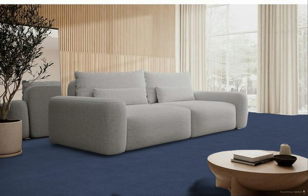 AKCIA: 400x350 cm Metrážny koberec Cobalt SDN 64060 - AB tmavomodrý, záťažový, šíře, modrá, ab (mriežka), chodba / predsieň, Tapibel