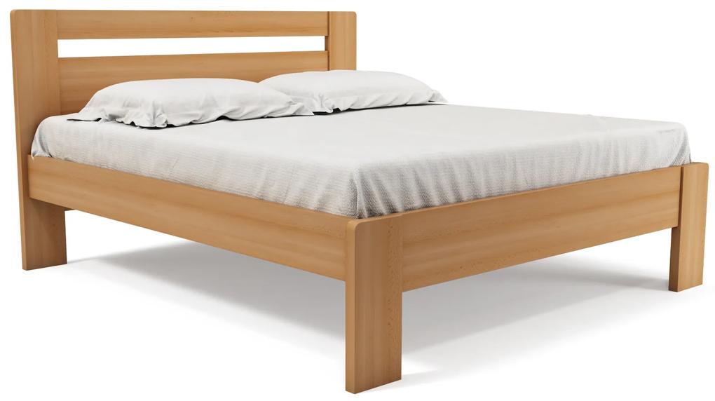 TEXPOL Manželská masívna posteľ REBEKA Z Veľkosť: 200 x 160 cm, Materiál: BUK prírodný