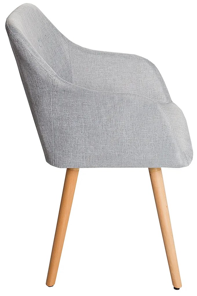 Štruktúra lakťovej opierky stoličky Scandinavia svetlo šedá