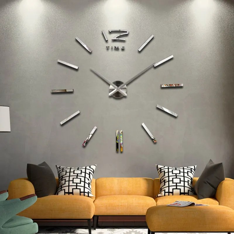 Nalepovacie nástenné 3D hodiny zrkadlové I SENTOP 12SZ003S