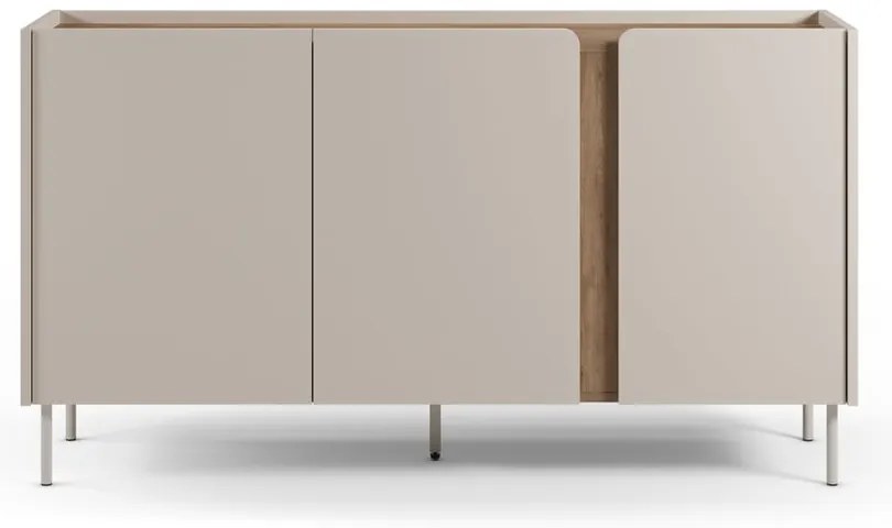 Komoda v dekore duba v krémovo-prírodnej farbe 150x82,5x40,5 cm Lucile – Marckeric