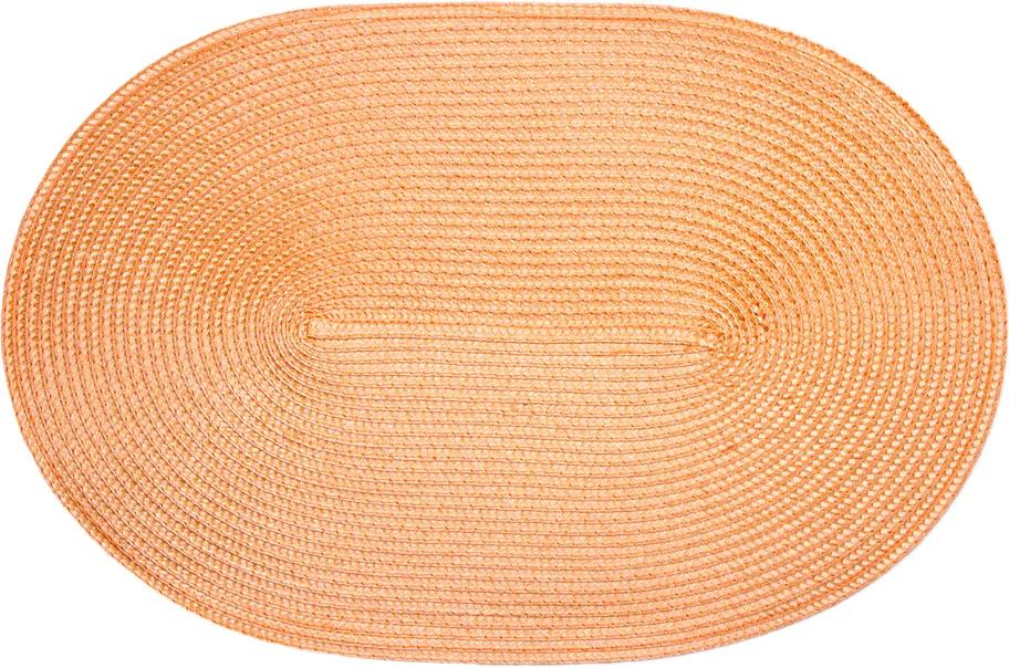 Jahu Prestieranie Deco ovál oranžová, 30 x 45 cm, sada 4 ks