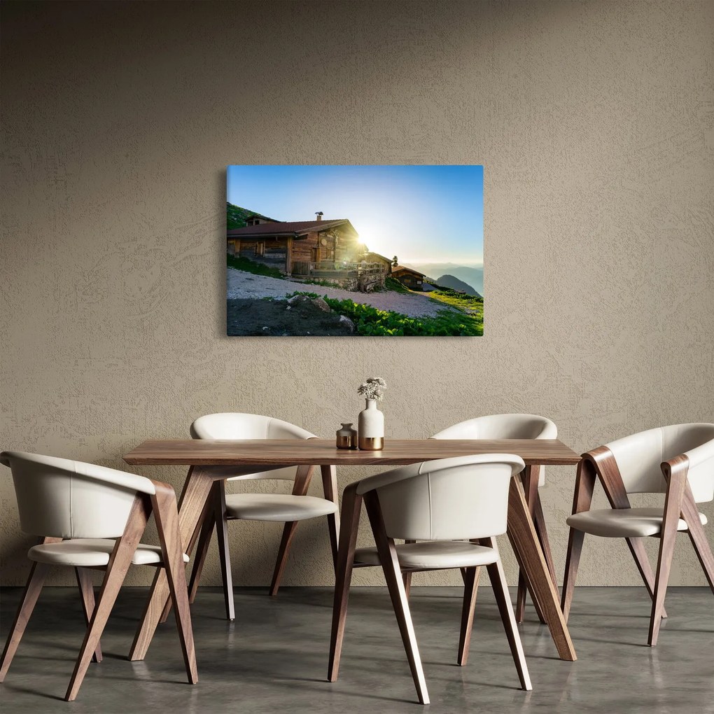 Obraz - Ráno v alpách, Tirolsko (90x60 cm)