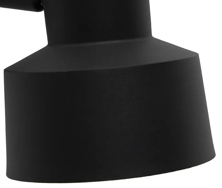 Retro nástenná lampa čierna - Chappie