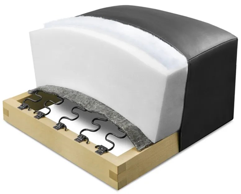 Rozkladacia pohovka Taila s funkciou spania - béžová tkanina Loft 01 / čierne nohy