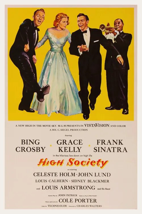 Ilustrácia High Society with Bing Crosby, Grace Kelly & Frank Sinatra