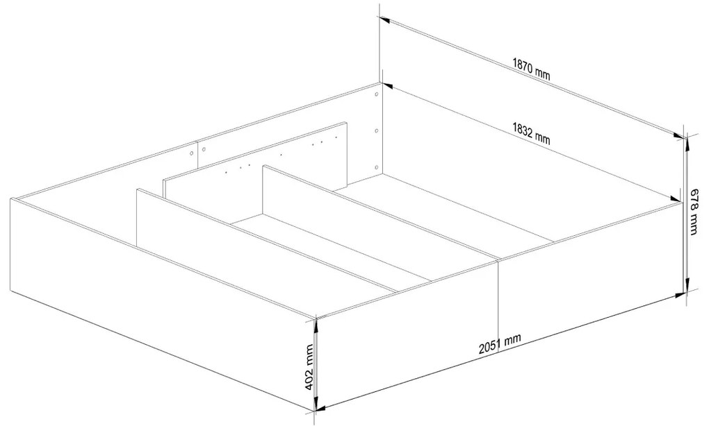 Posteľ CLP 180x200 cm dvojlôžko s matracom a roštom dub sonoma