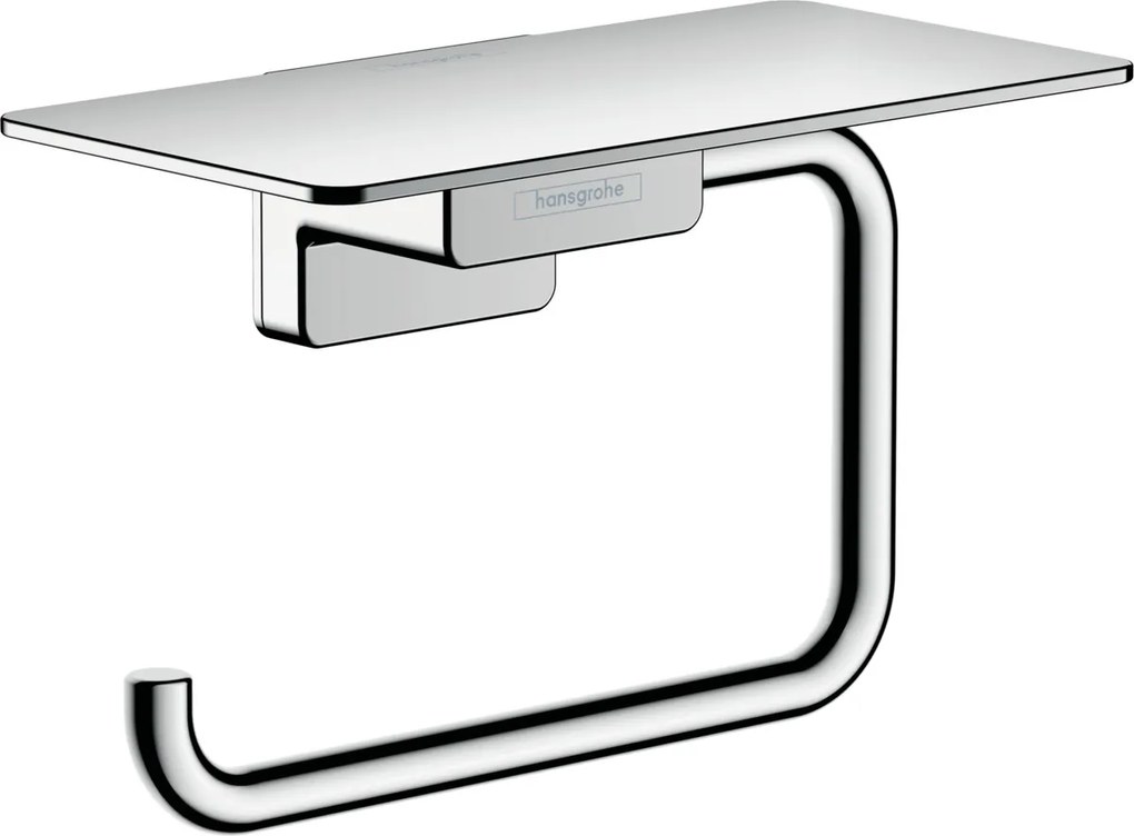 Hansgrohe AddStoris, držiak na toaletný papier s poličkou, chrómová, HAN-41772000