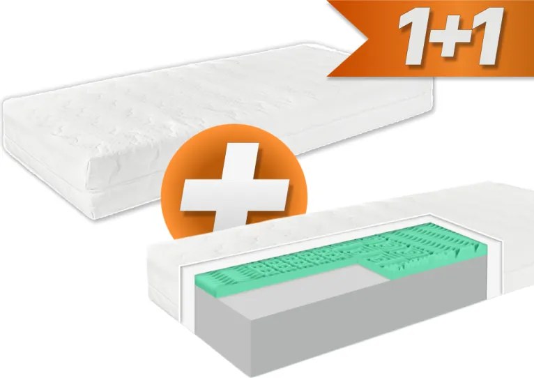 Matrac Memory green EMI 90×200 cm 1+1 ZADARMO