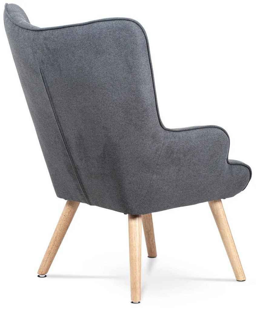 Kreslo s podnožkou GREY2, šedá