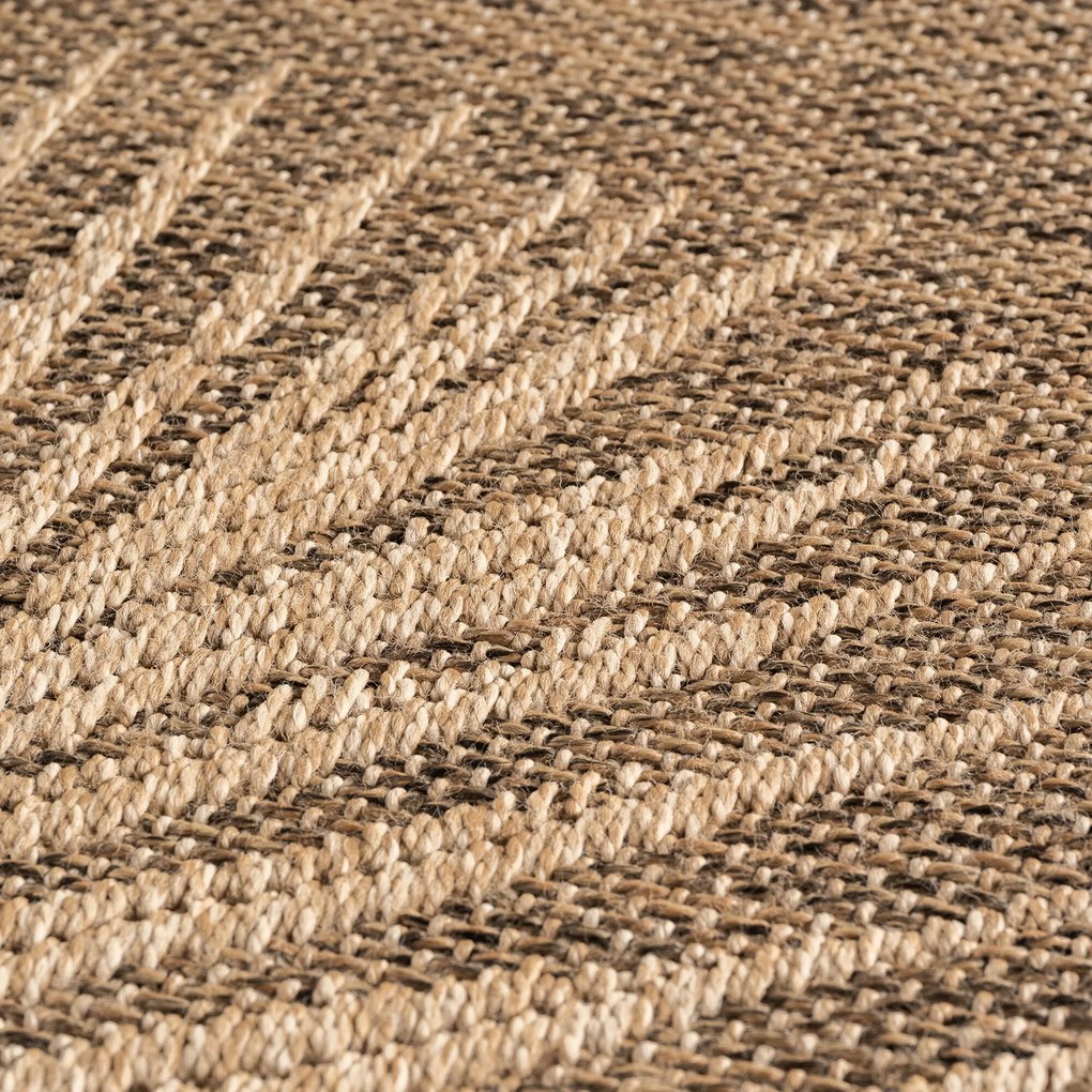 Ayyildiz, Kusový koberec Timber 1403 brown - na von aj na doma, 160x230, hnedá, chodba / predsieň