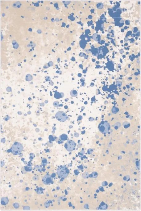 Koberec Agnella Isfahan Splash svetlomodrý