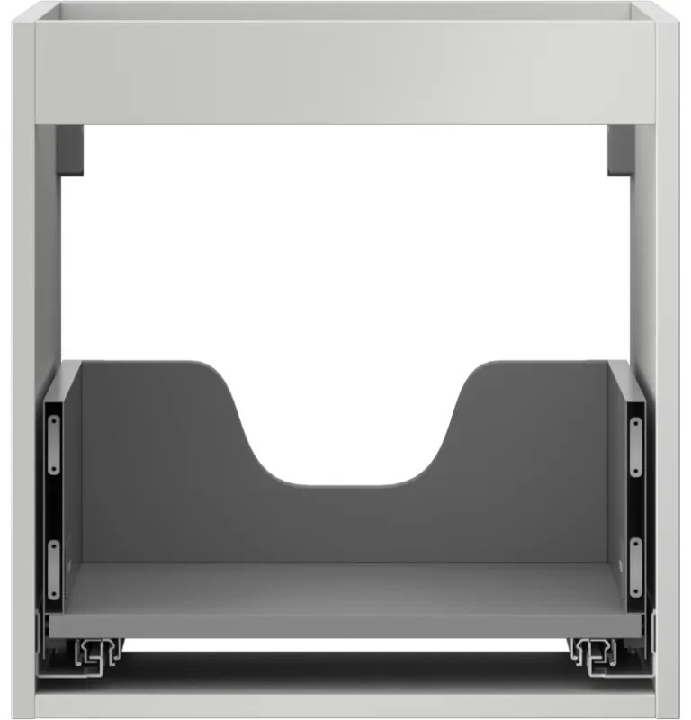 Mexen Box-A, závesná skrinka 45 cm, 1 zásuvka, sivá matná, 91AX0-0450-470-1-62
