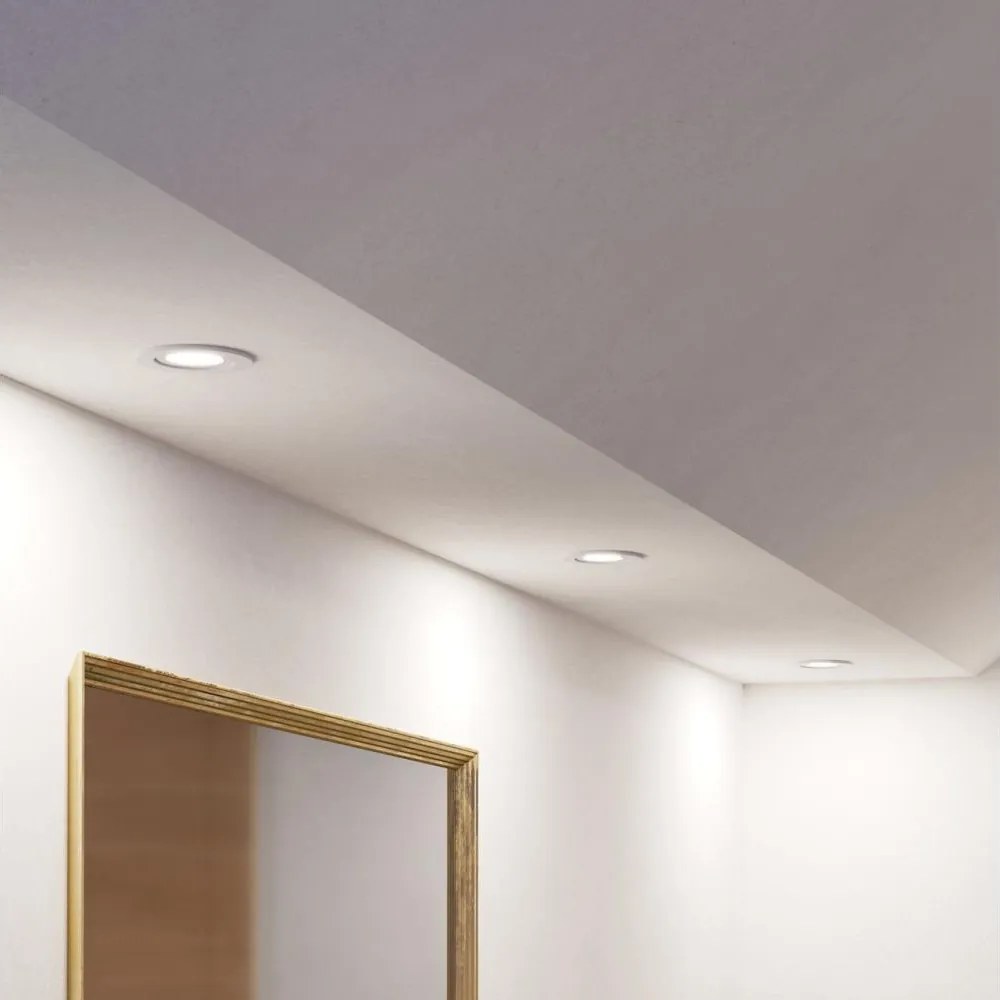 Eglo 902235 - SADA 3x LED kúpeľňových podhľadových svietidiel BARRANCO 1x GU10/4,5W/230V IP44 biela