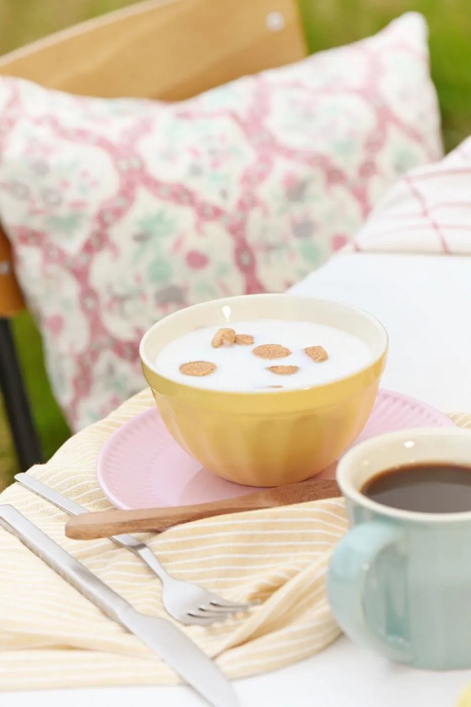 IB Laursen Žltá keramická miska na müsli MYNTE LEMONADE