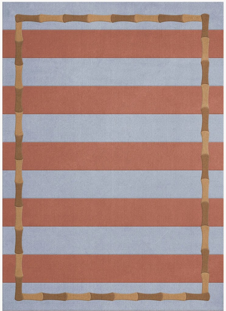 Ručne tkaný vlnený koberec Bamboo