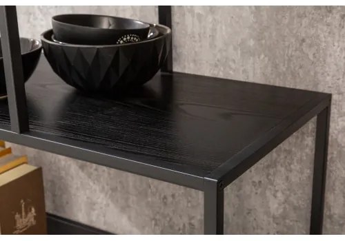 Knižnica/Regál 42023 115cm Slim Line Čierny jaseň  - Komfort-nábytok