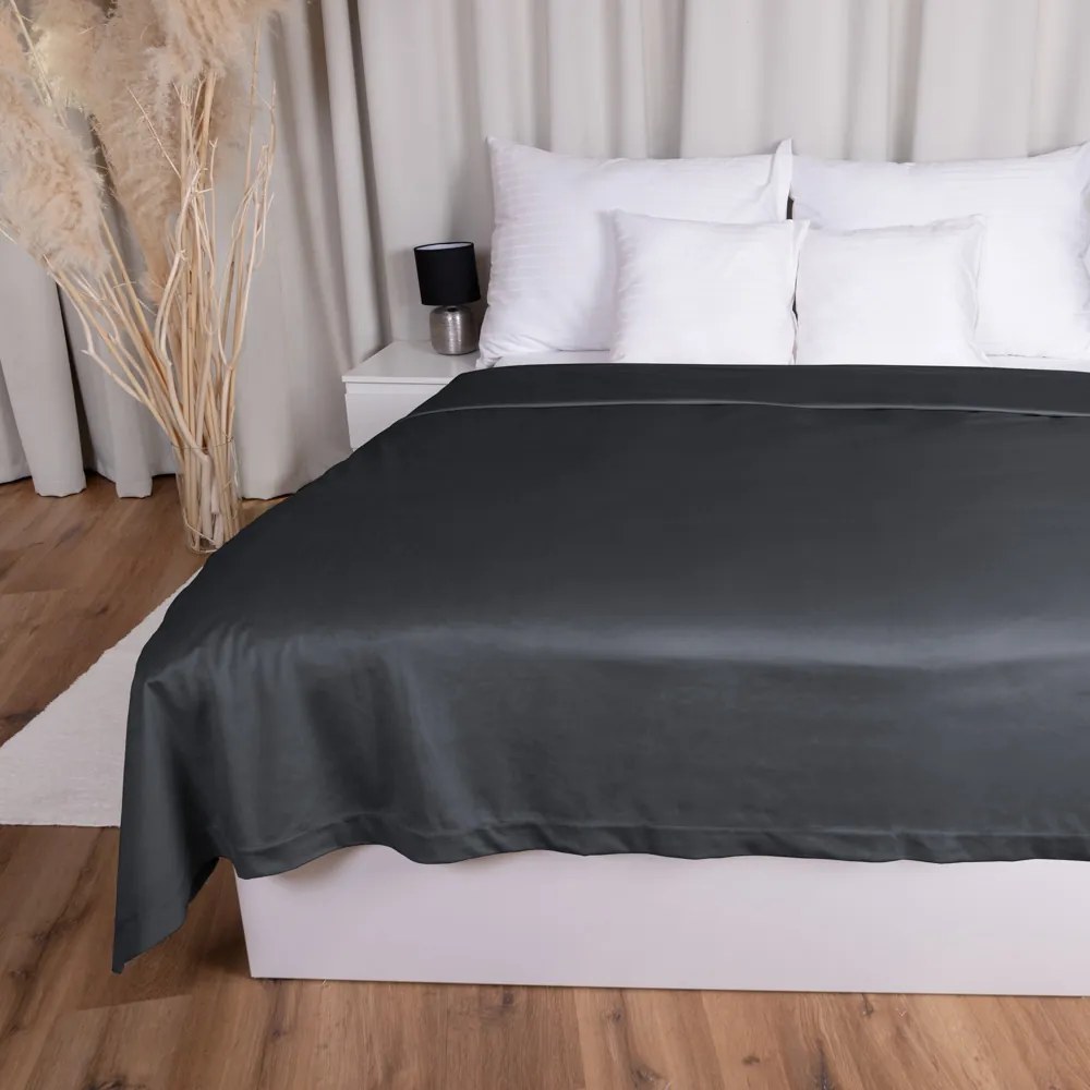 Biante Zamatový prehoz na posteľ Velvet Prémium SVP-004 Antracitovo sivý 140x220 cm