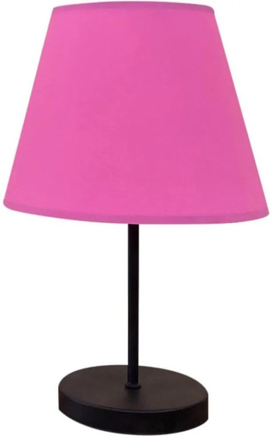 Stolná lampa 1xE27/60W/230V ružová/čierna