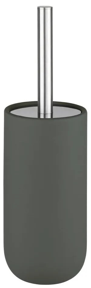 Tmavozelená keramická WC kefa Lotus Play – Mette Ditmer Denmark