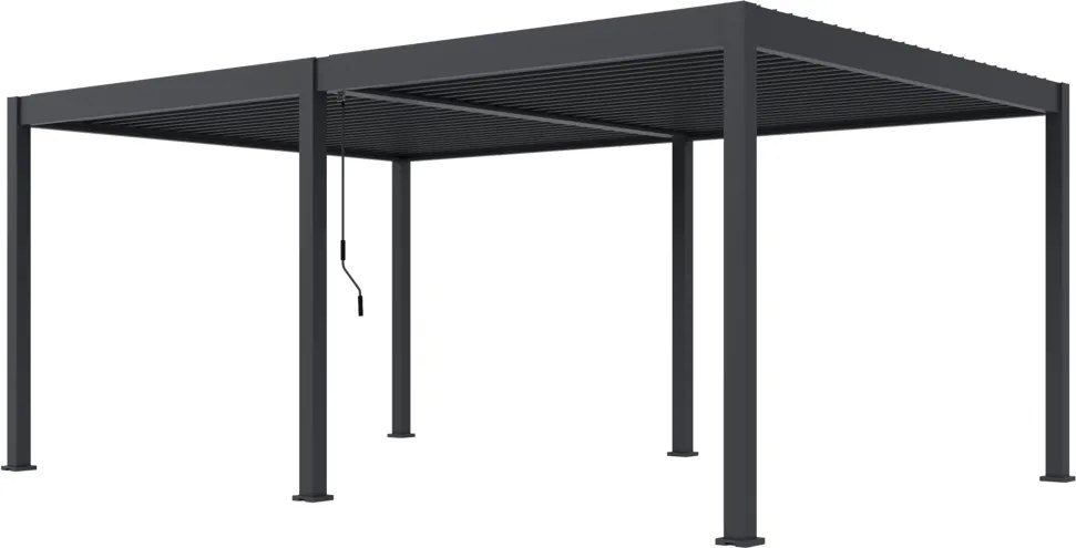 Bioklimatická pergola INTRO DUO 6x4m, hliník, voľne stojaca