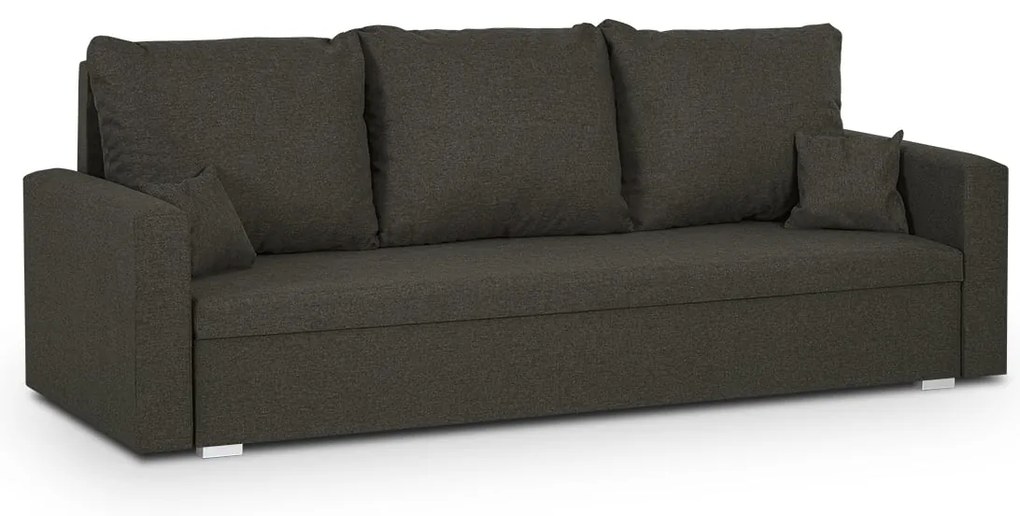 Pohovka pre 3 osoby s funkciou spania MONDI Tmavošedá