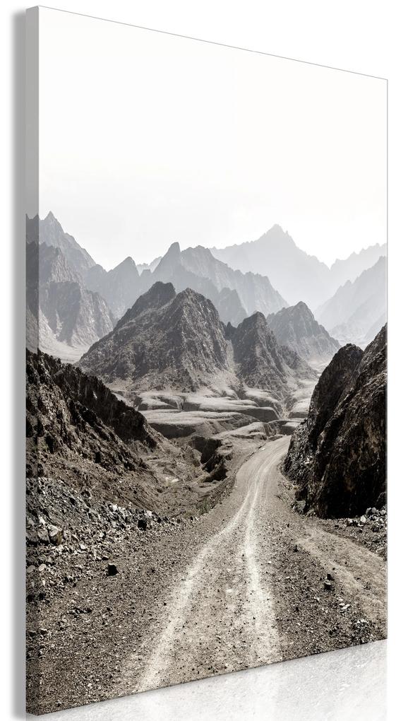Artgeist Obraz - Trail Through the Mountains (1 Part) Vertical Veľkosť: 60x90, Verzia: Premium Print
